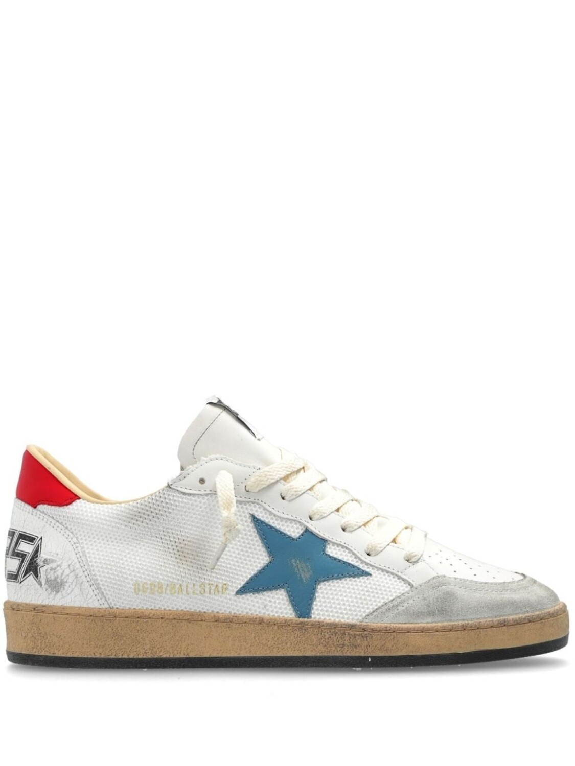 

Golden Goose кроссовки Ball Star с эффектом потертости, белый