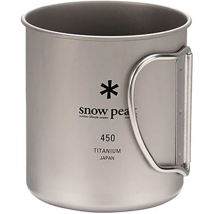 Титановая одностенная чашка 450 Snow Peak, цвет Stainless purely inspired чашка шейкер 24 унции