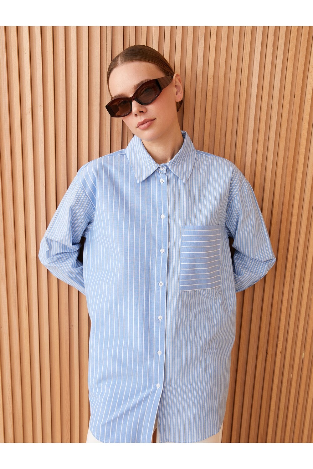 

Туника - Синий - Oversize LC Waikiki, синий