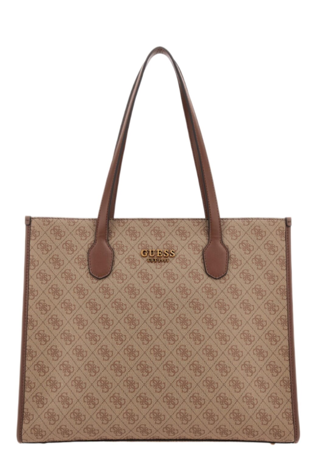 Сумка через плечо Guess Handtasche Silvana Girlfriend, цвет Latte logo braun