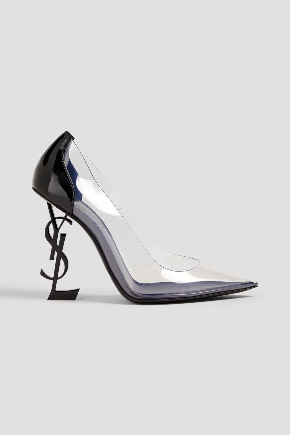 

Туфли-лодочки из ПВХ и лакированной кожи Saint Laurent, прозрачный