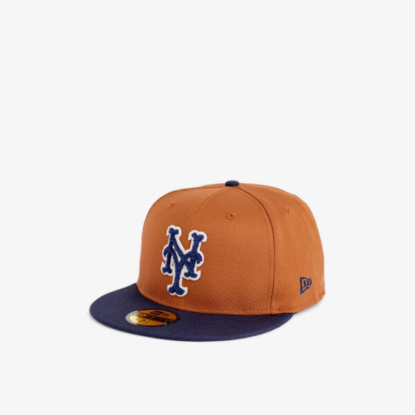 

59fifty кепка из хлопкового твила с фирменной вышивкой new york mets New Era, коричневый