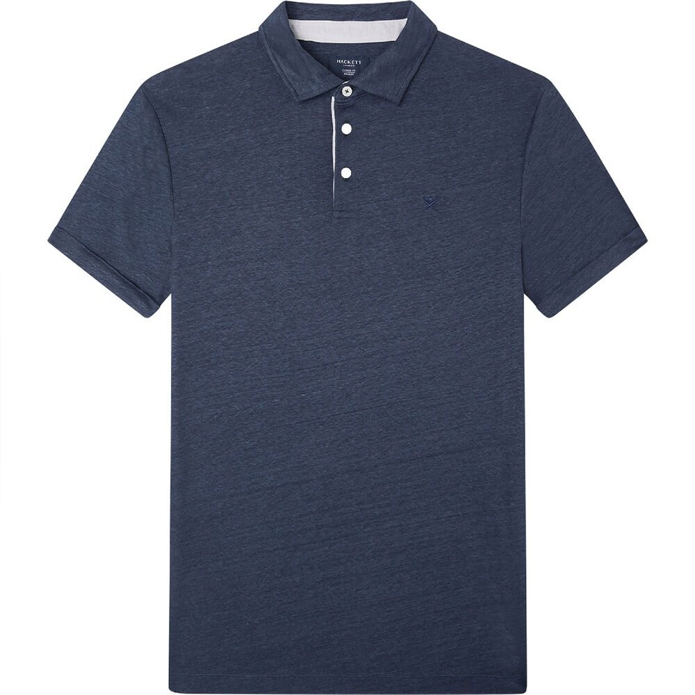 

Поло Hackett Linen Soft Trim, синий