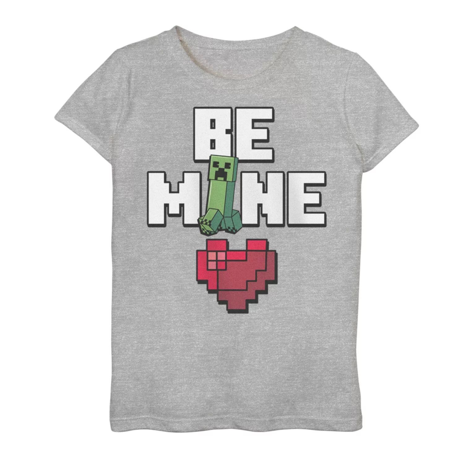 

Футболка с рисунком Minecraft Be Mine Heart для девочек 7–16 лет Licensed Character
