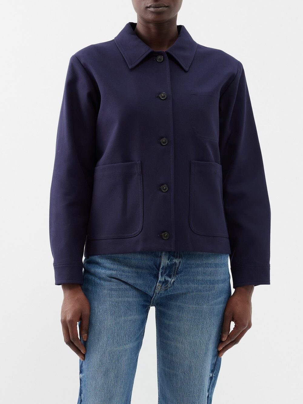 

Куртка new nikkie из хлопкового твила A.P.C., синий