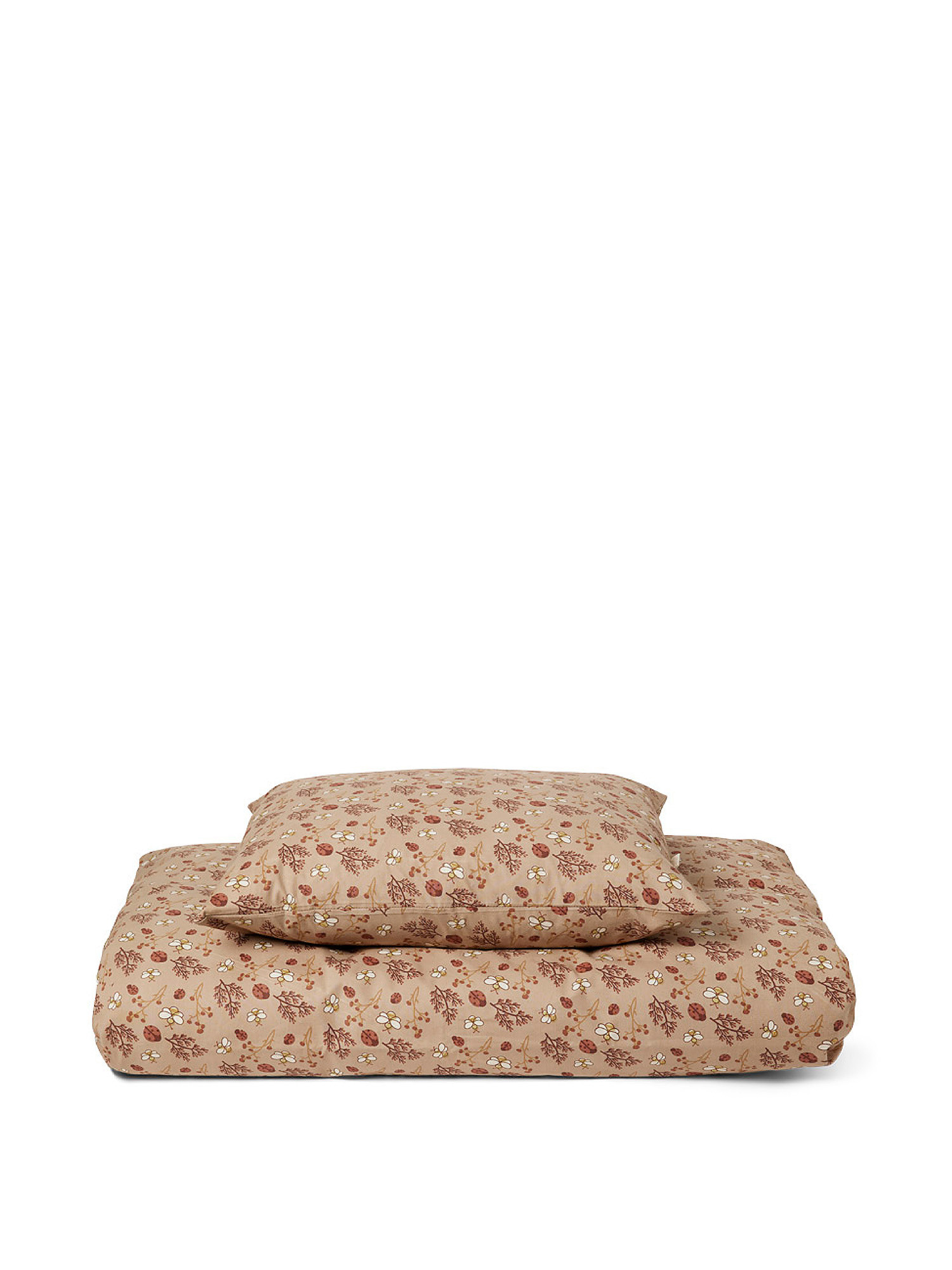 Комплект для кроватки с рисунком из перкаля из чистого органического хлопка. Nuuroo, розовый
