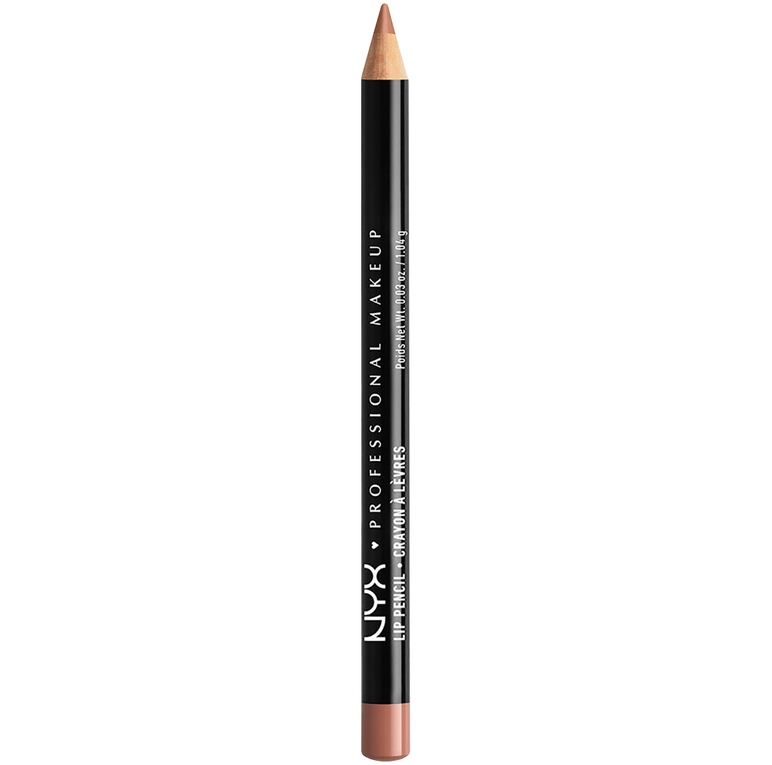 Натуральный карандаш для губ Nyx Professional Makeup Slide On, 1 гр nyx lip pencil slim 58 nude pink 0 03 oz 1 04 g