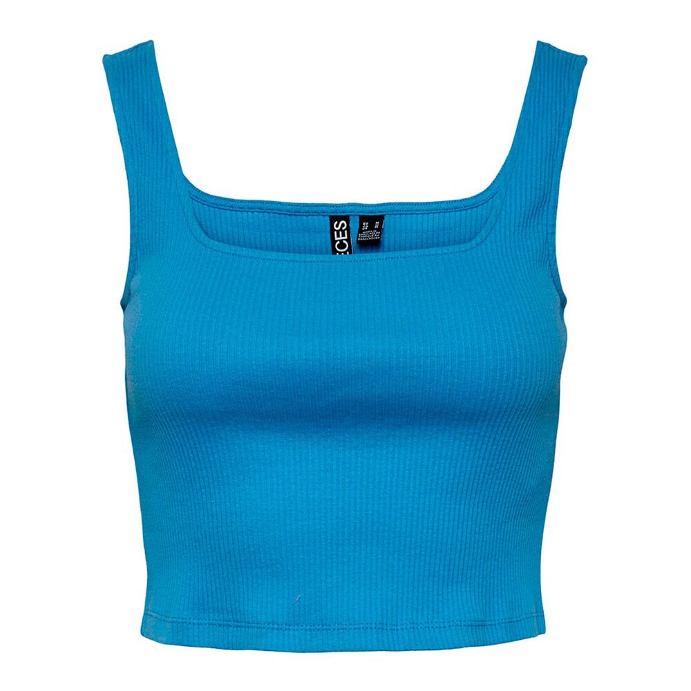 

Футболка без рукавов Pieces Nukisa Cropped, синий