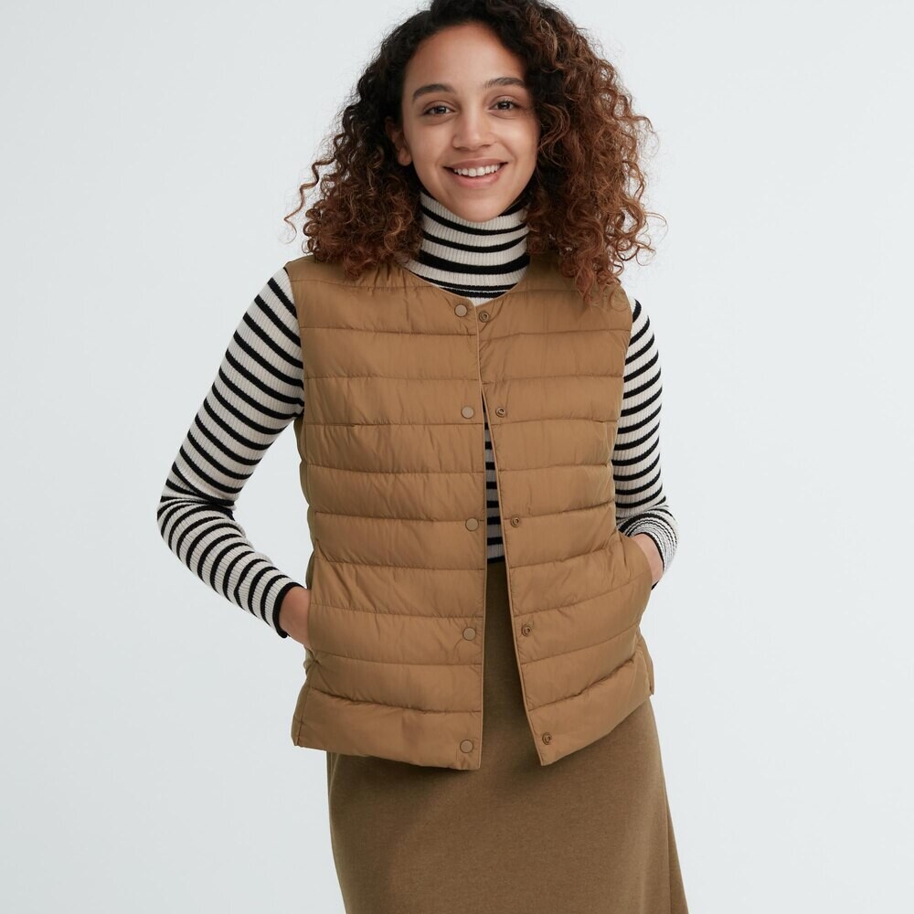 

Жилет Uniqlo легкий премиум-класса, коричневый
