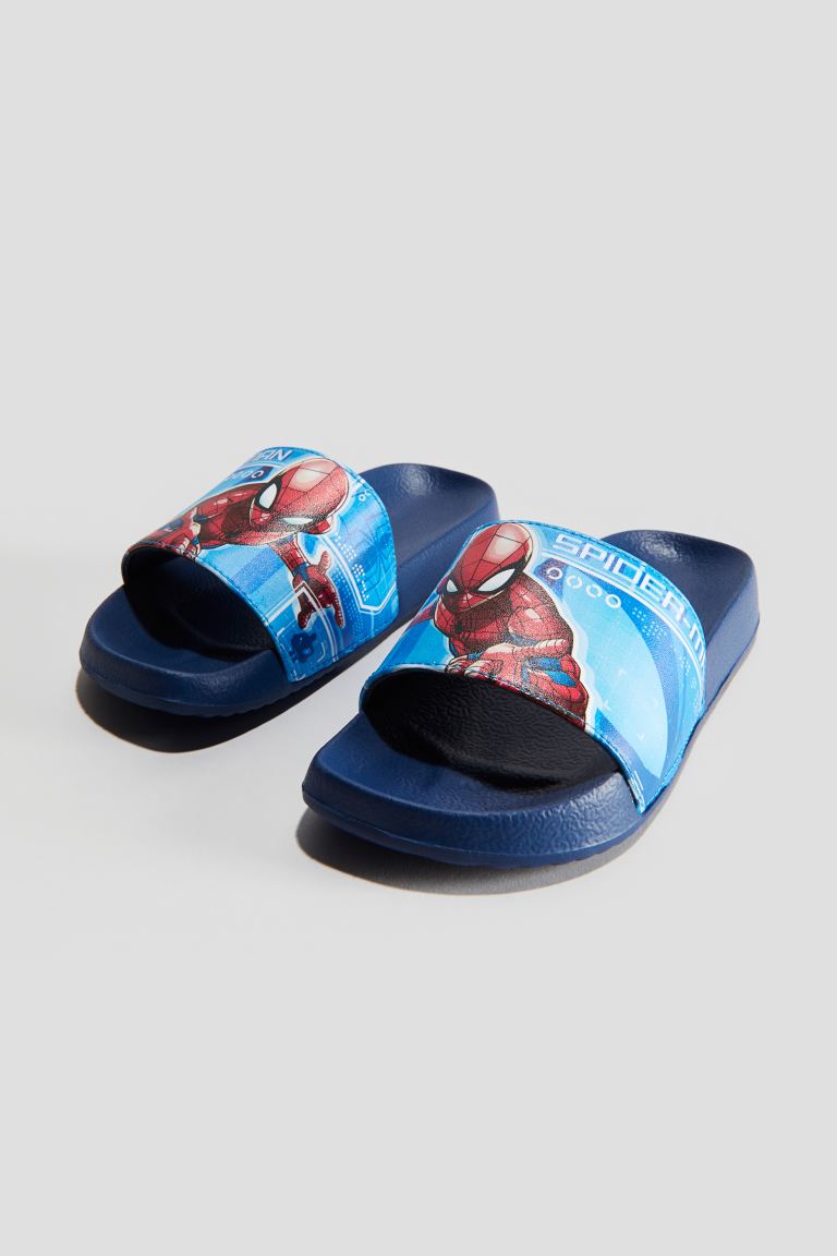 Купальные босоножки с принтом H&M, синий сандалии размер 6 красный