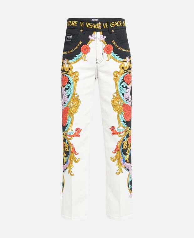 

Прямые джинсы Versace Jeans Couture, белый