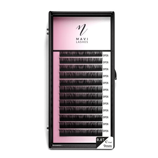 

Ресницы Mavi Lashes Норковые 0,07, длина 9мм. Профиль C. Случай