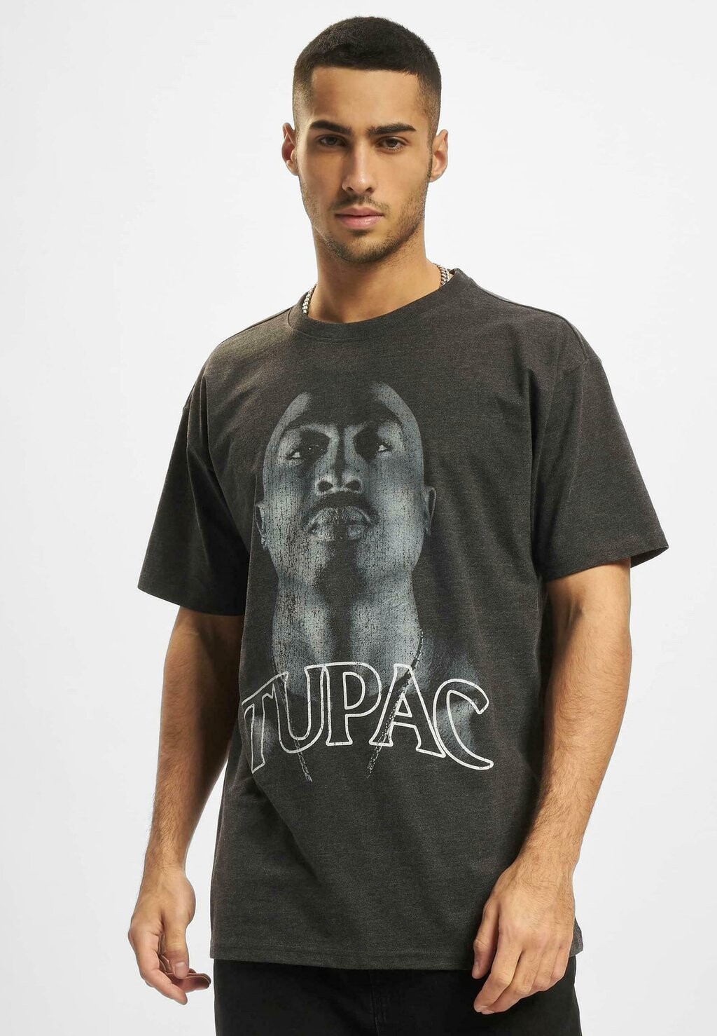 

Футболка с принтом UNISEX TUPAC UP Upscale by Mister Tee, темно-серый