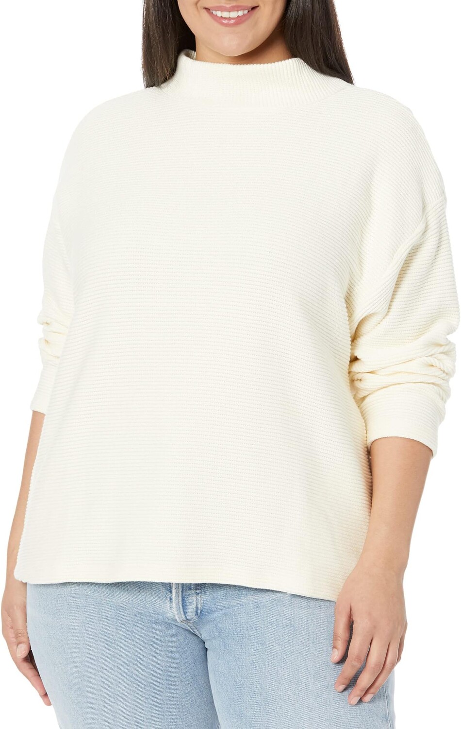 

Свитер Plus Beer Funnel Neck Madewell, цвет Antique Cream