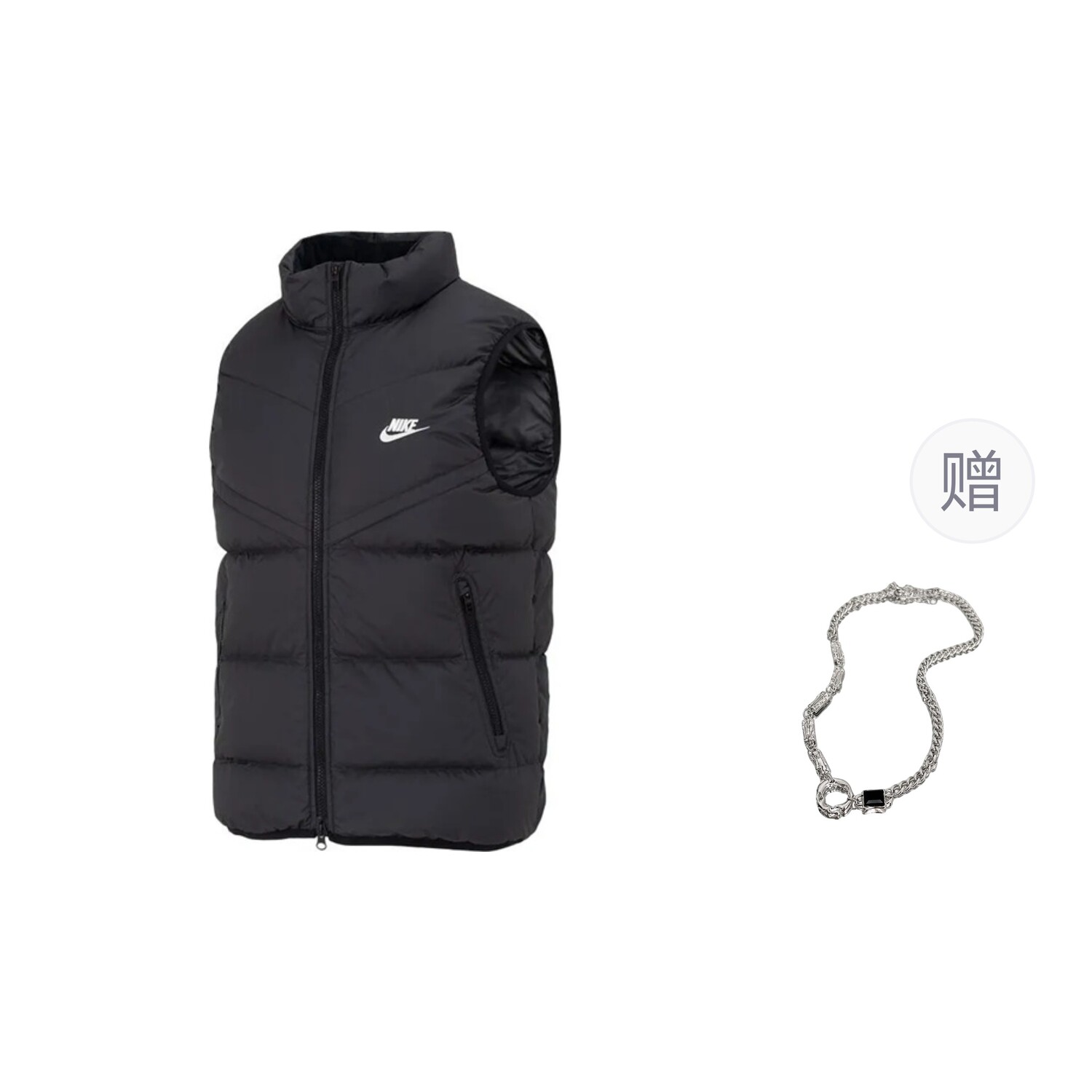 

Жилет мужской черный с ожерельями Nike