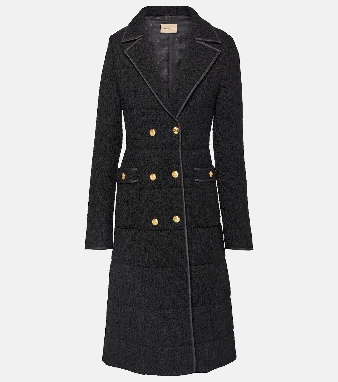 

Шерстяное пальто Gucci, черный