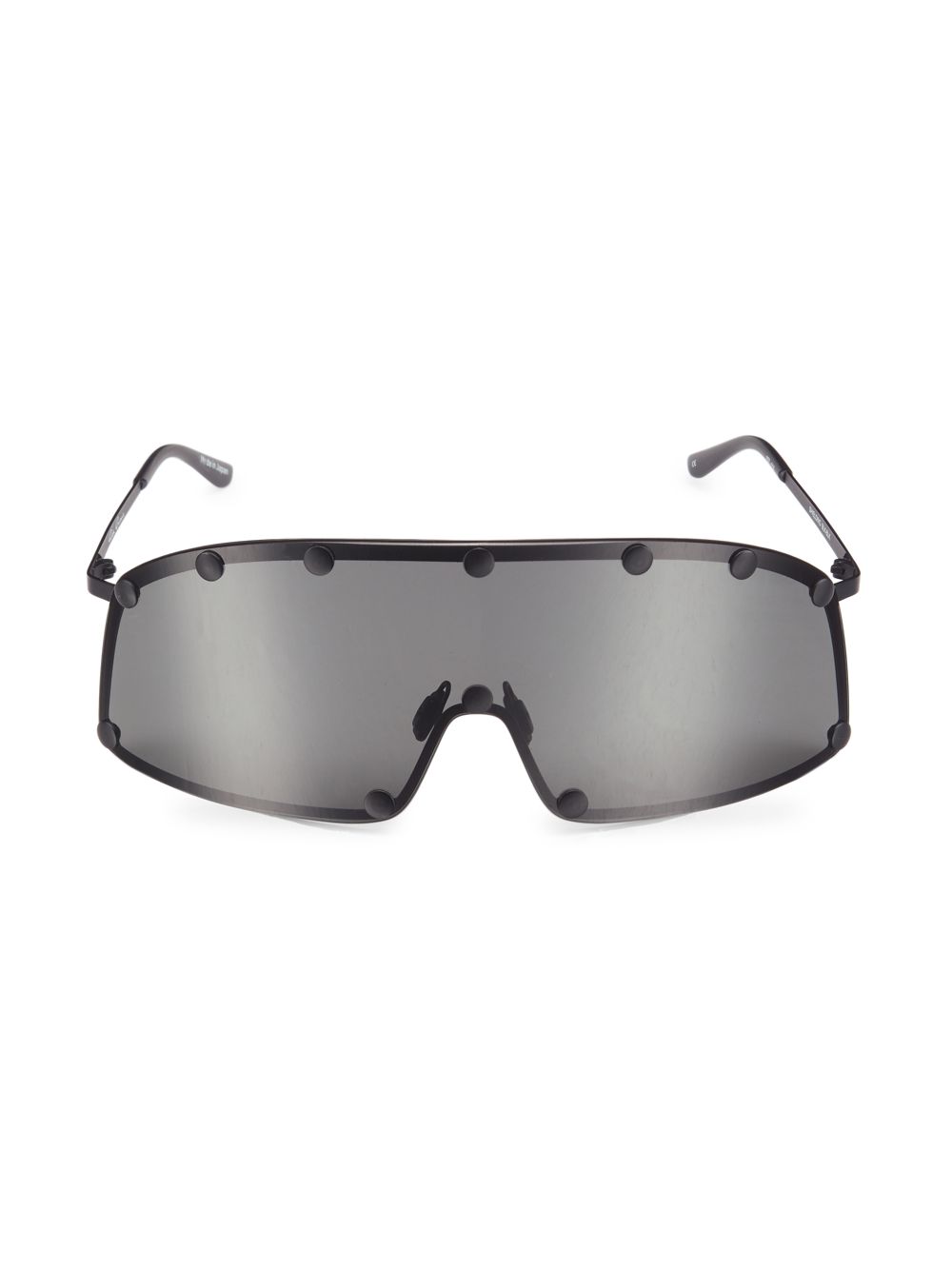 Солнцезащитные очки с зеркальной защитой Rick Owens, черный