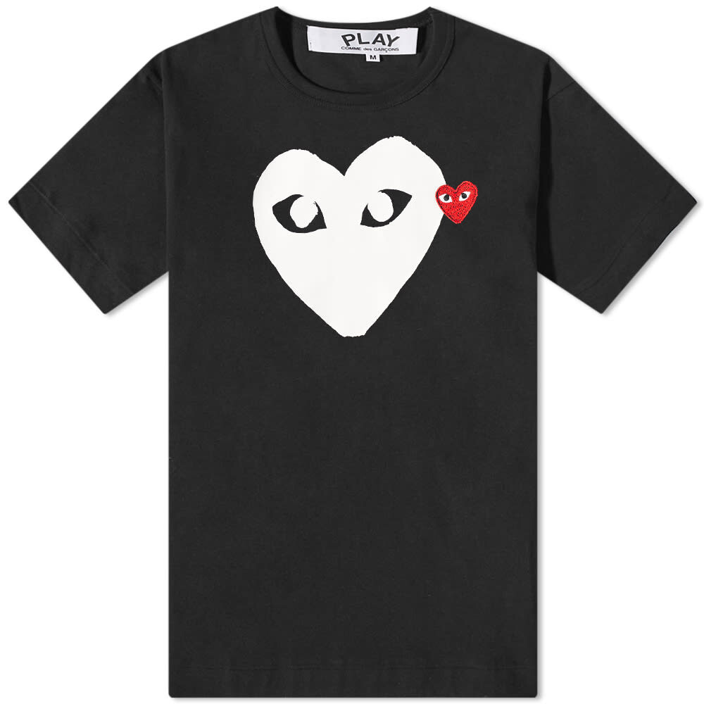 

Футболка Comme des Garcons Play с логотипом в виде двойного сердца, мультиколор