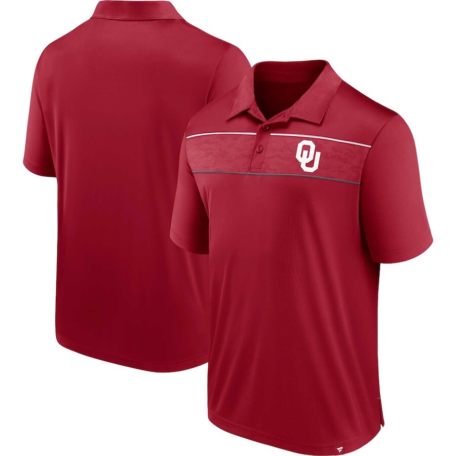 

Поло с коротким рукавом Fanatics Branded Oklahoma Sooners, малиновый