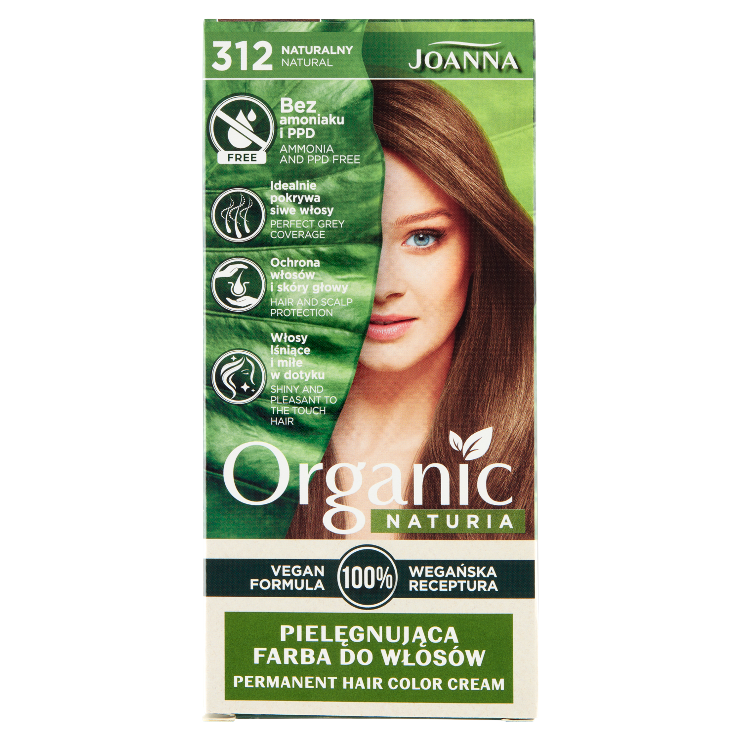 Краска для волос 312 натуральная Joanna Naturia Organic, 1 упаковка цена и фото