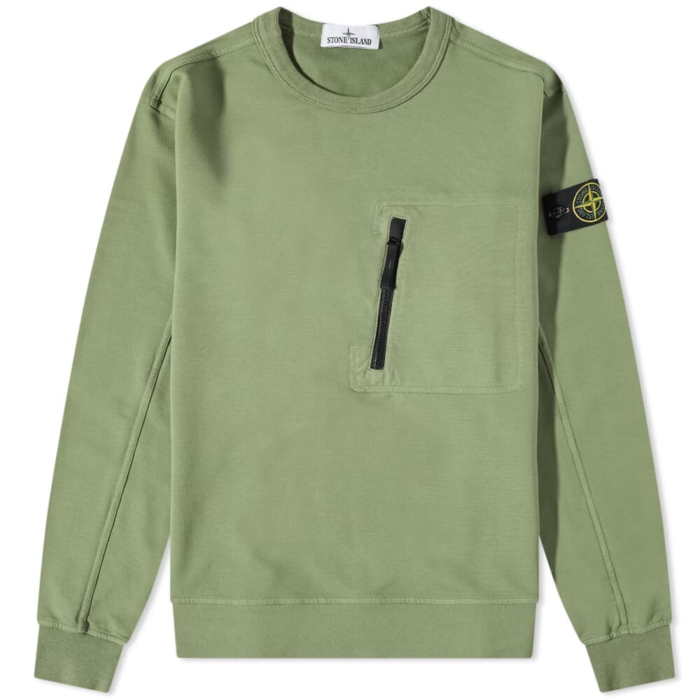 

Хлопковый свитшот с карманами на молнии Stone Island