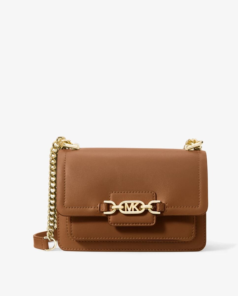 

Женская коричневая кожаная сумка через плечо Heather Michael Michael Kors, коричневый