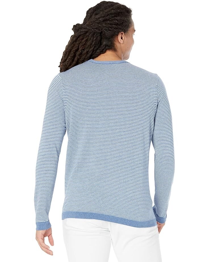 

Свитер BENSON Carmel Cotton Stripe Sweater, синий
