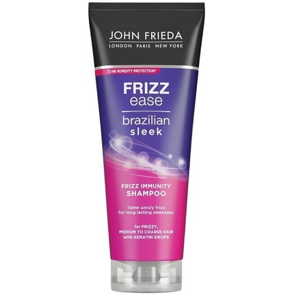Шампунь для иммунитета Frizz Ease Brazil Sleek Frizz, 250 мл, John Frieda