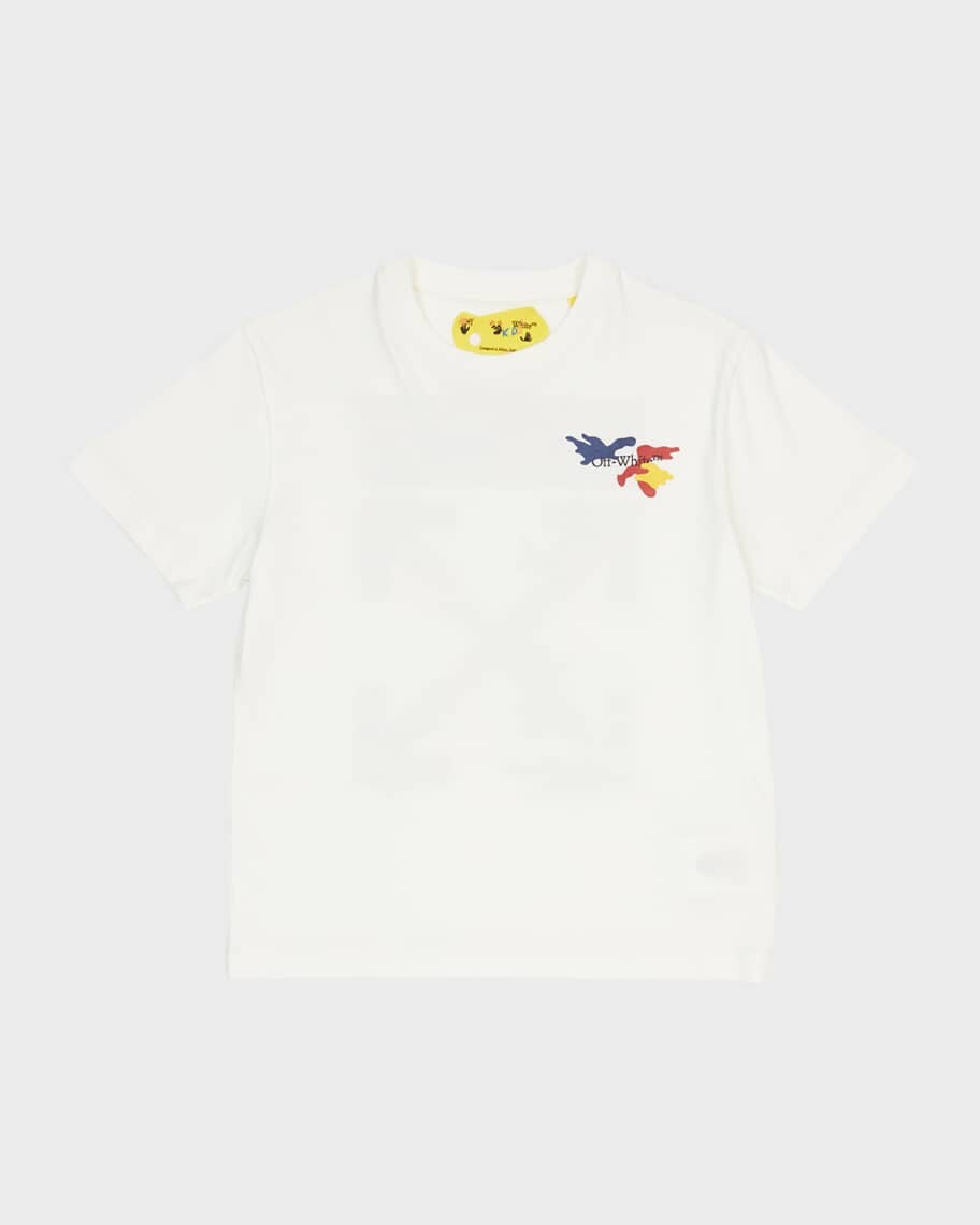 

Футболка с камуфляжным принтом и логотипом Arrow для мальчиков, размеры 4–12 Off-White