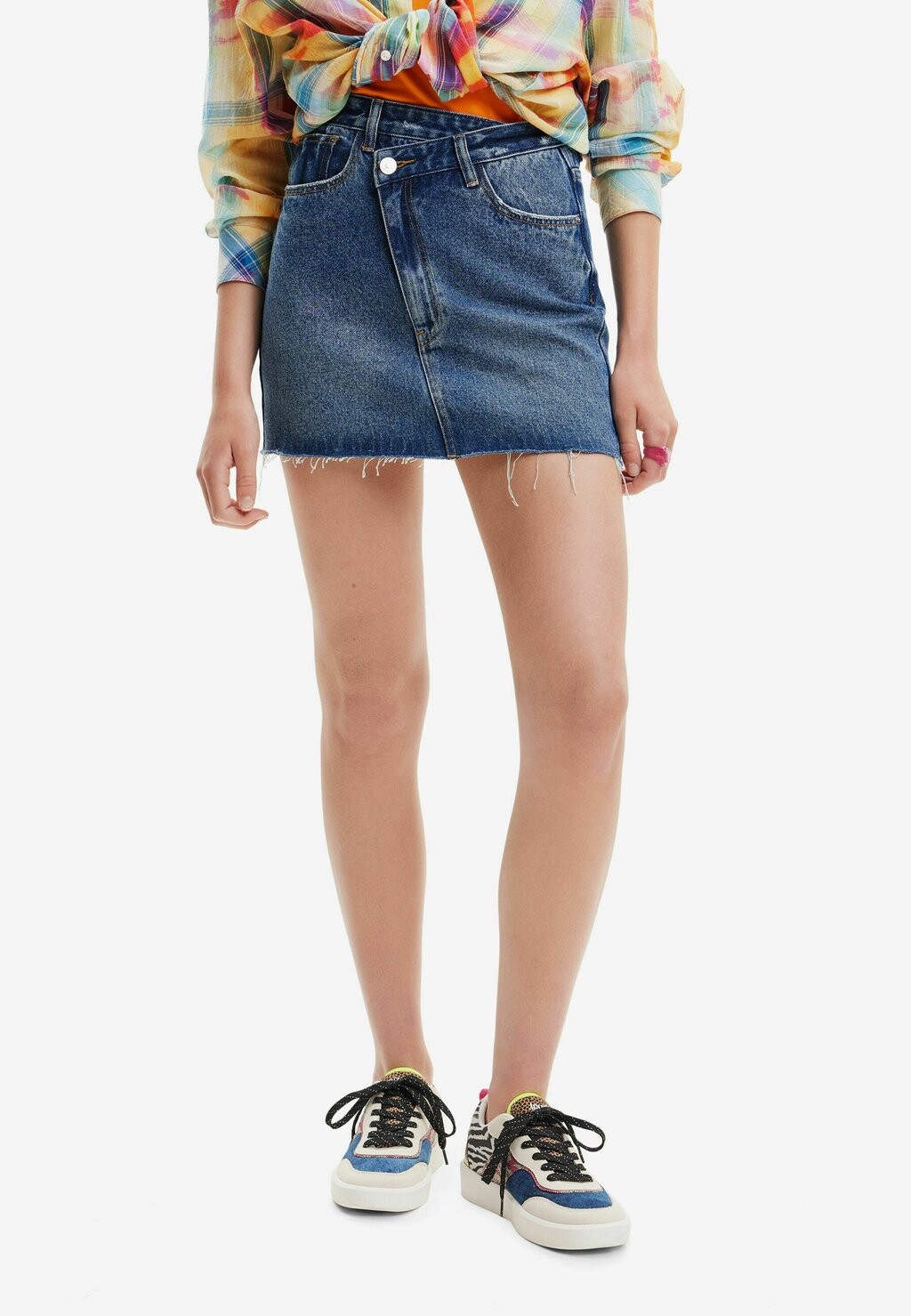 

Джинсовая юбка Desigual, синий деним