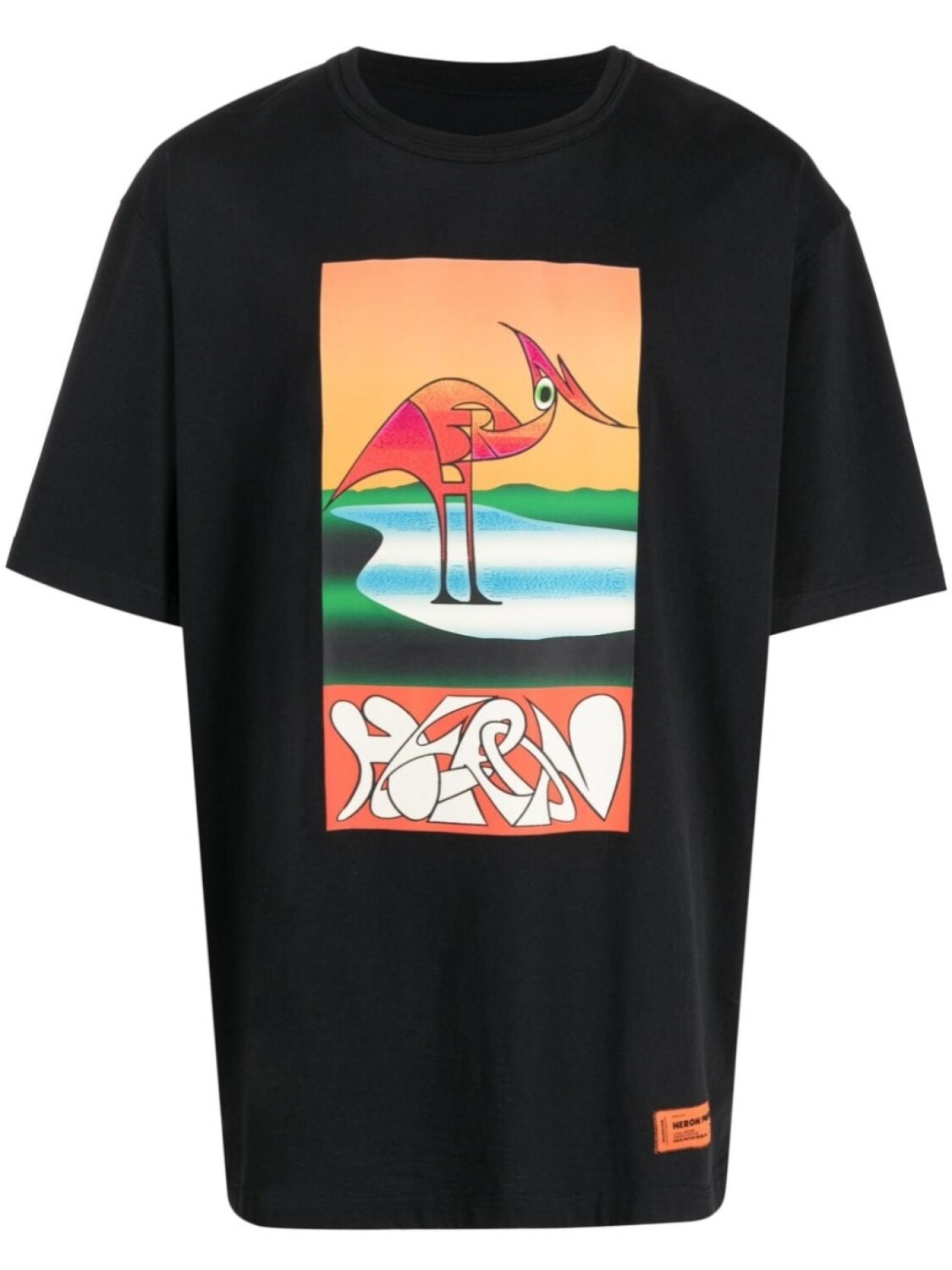 

Heron Preston футболка с принтом, черный