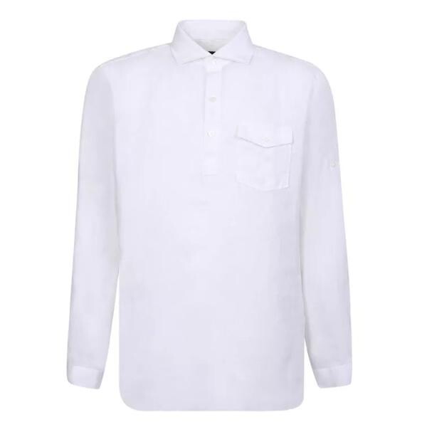 

Футболка linen shirt Lardini, белый