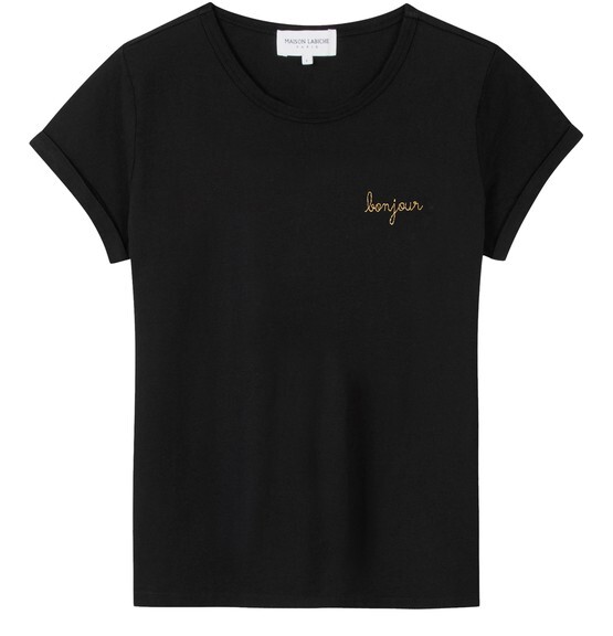 

Футболка "Bonjour" Poitou Maison Labiche, черный