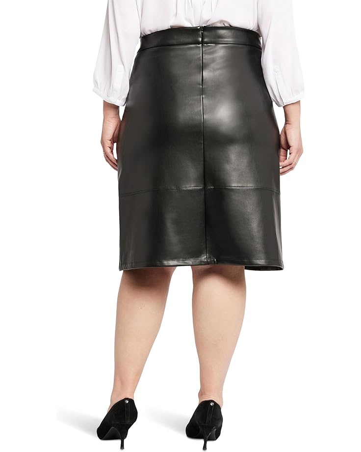 Юбка NYDJ Plus Size A-Line Skirt, черный hanezza plus size skirt tip bird eye detailed bluz
