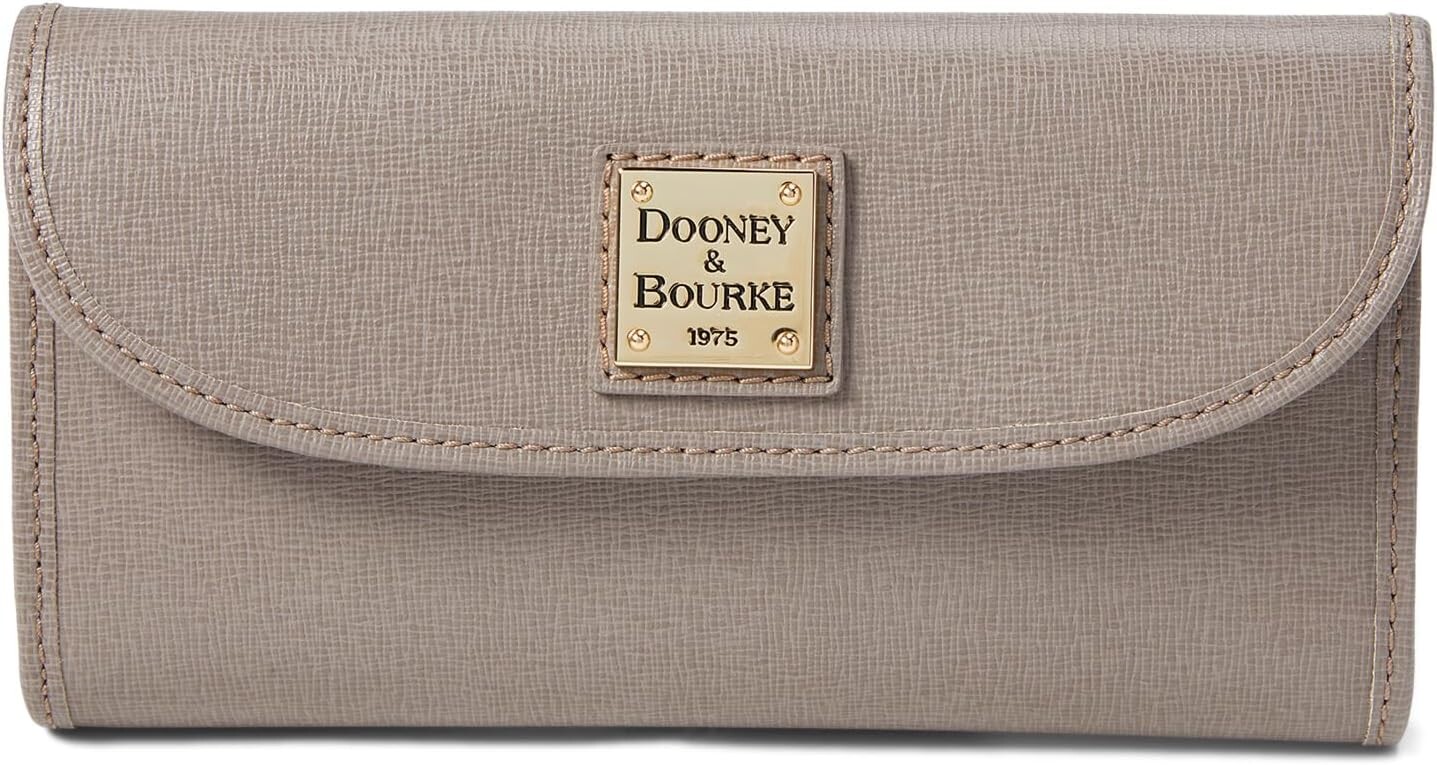 

Континентальный клатч сафьяно Dooney & Bourke, серо-коричневый