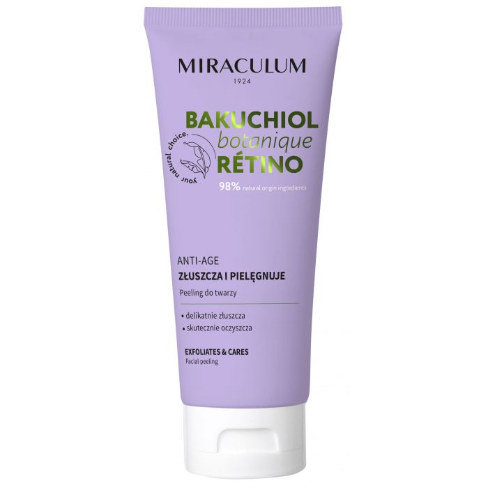 Скраб для лица Bakuchiol Exfoliante facial antiedad Miraculum, 100 ml