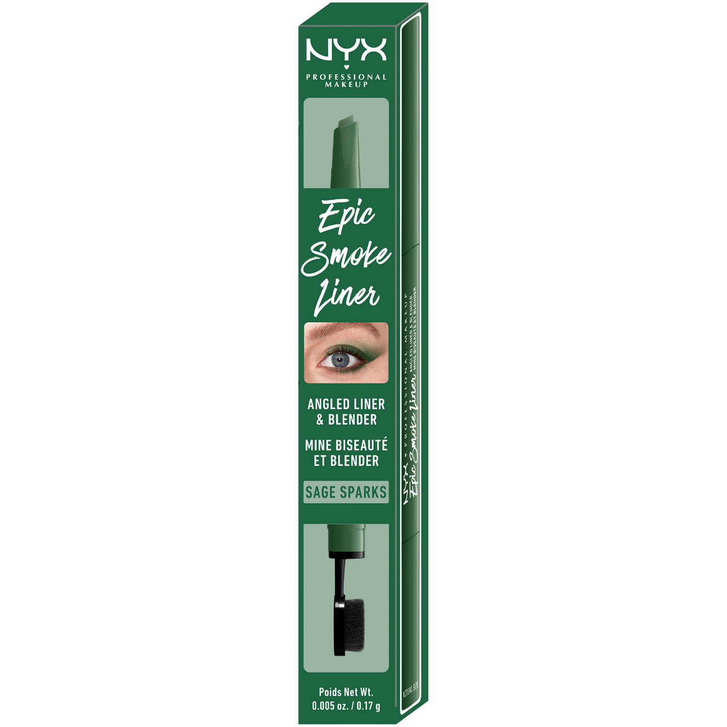 цена Подводка для глаз «шалфей искры» Nyx Professional Makeup Epic Smoke Liner, 0,17 гр