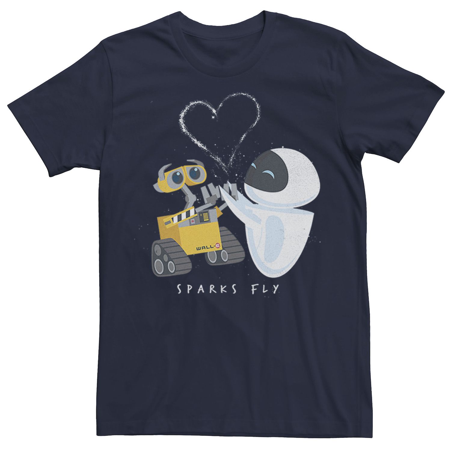 Мужская футболка WALL-E & Eve Sparks Fly Disney / Pixar