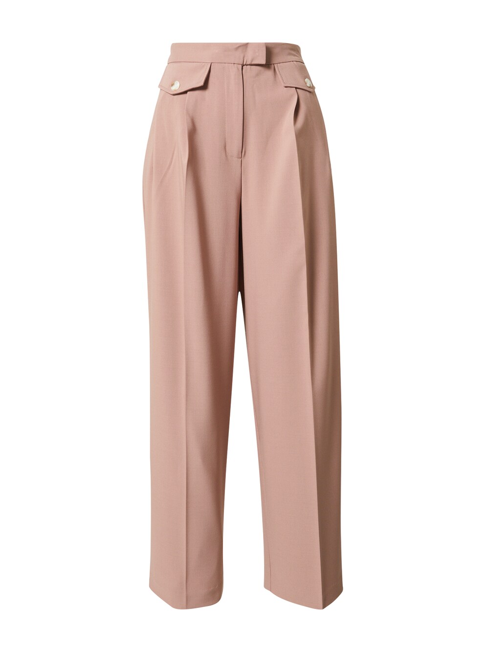 Обычные плиссированные брюки TOPSHOP, темно-розовый