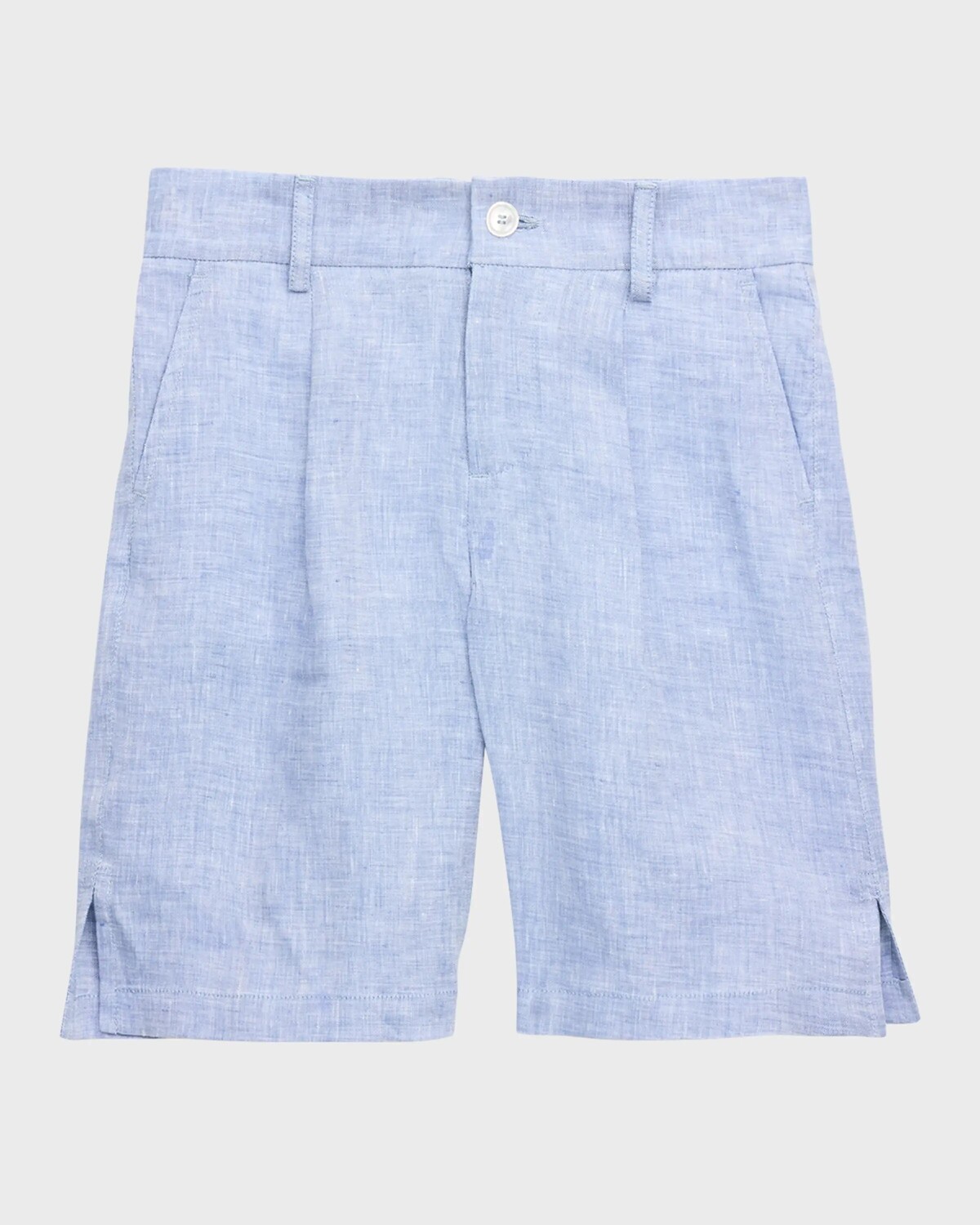 

Шорты из неэластичного льна для мальчика Dolce&Gabbana, цвет Light Blue