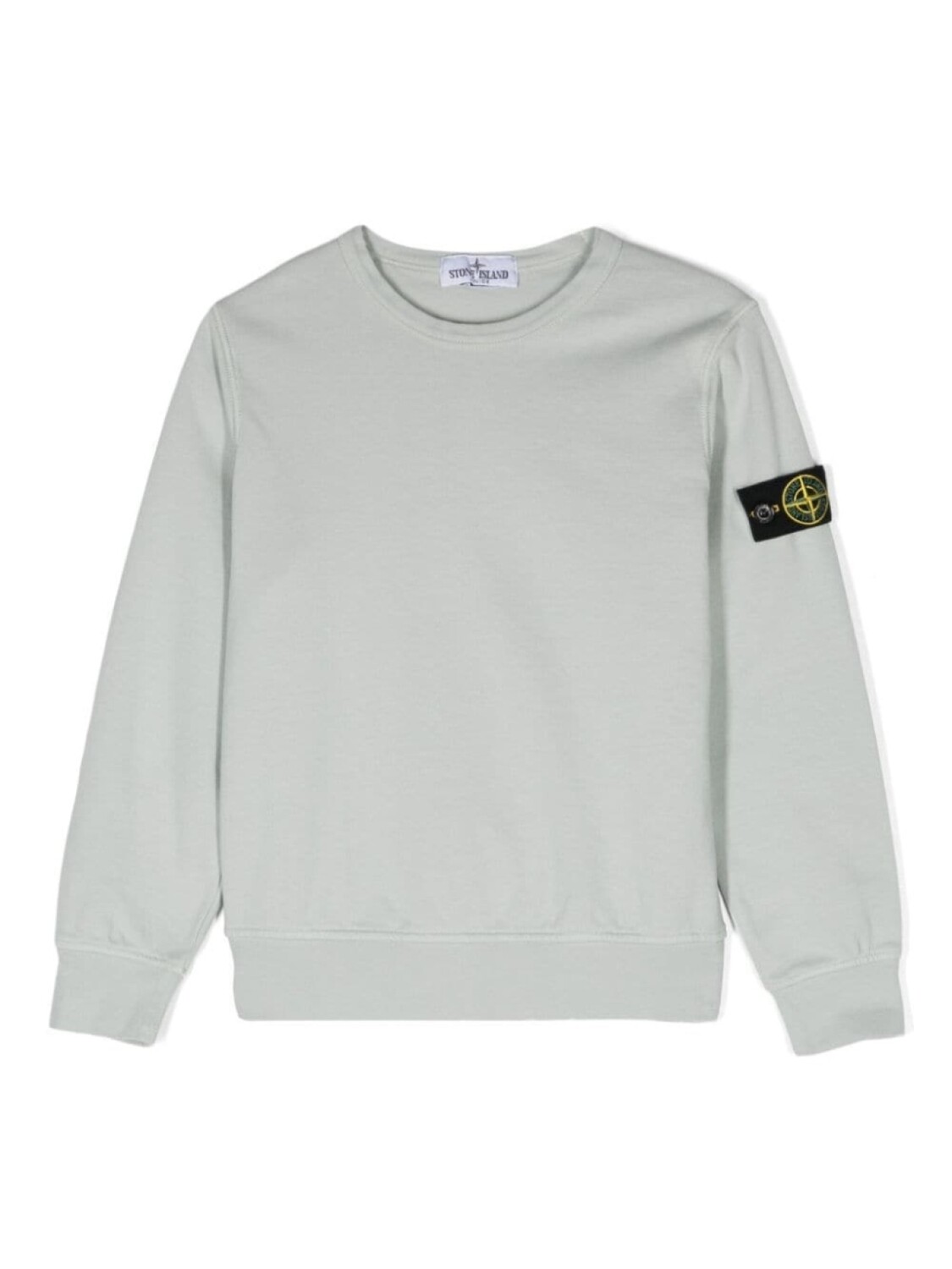 

Stone Island Junior толстовка с нашивкой Compass, серый
