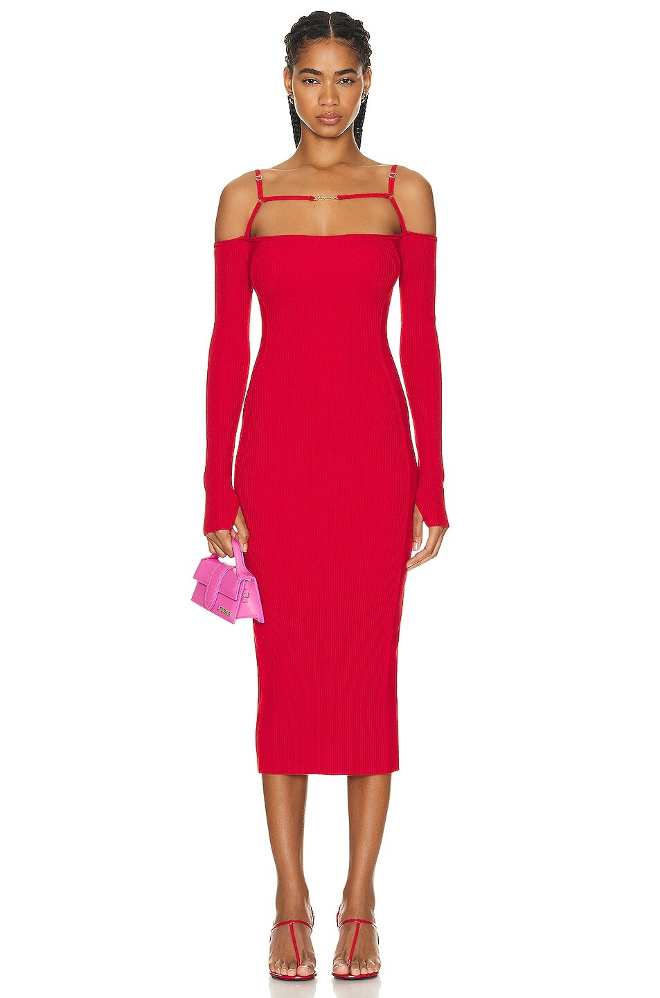 

Платье Jacquemus La Robe Sierra, красный