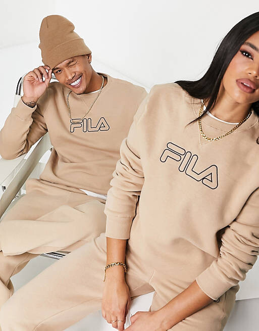 

Бежевый свитшот унисекс Heritage Fila
