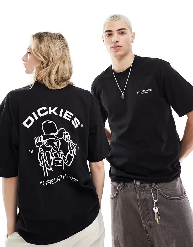 

Черная футболка с принтом на спине Dickies Wakefield