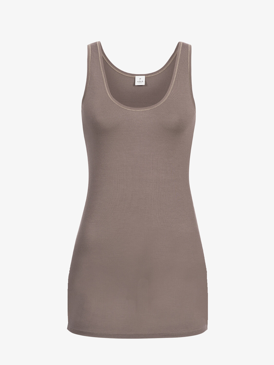 

Топ Erlich Textil Tank lang Charlotte, цвет mokka