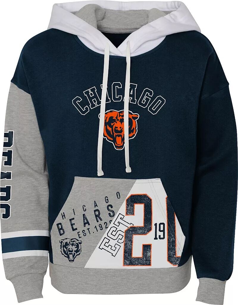 

Nfl Team Apparel Пуловер с капюшоном для маленьких девочек Chicago Bears True Fan