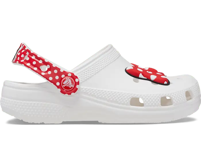 

Классические сабо Disney Minnie Mouse Crocs для малышей, цвет White / Red
