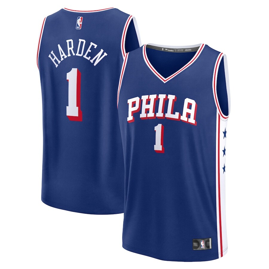 

Джерси Fanatics Branded Philadelphia 76Ers, роял