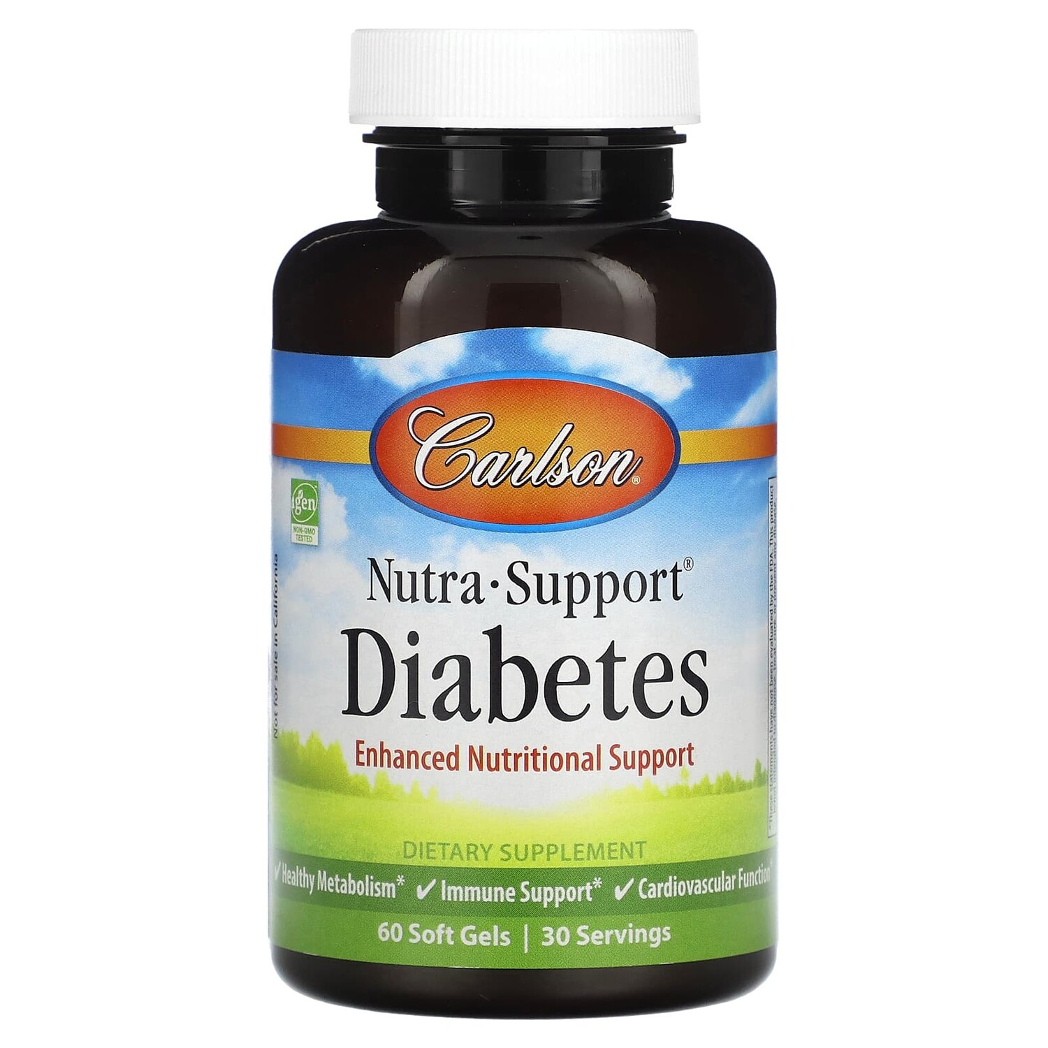 

Nutra-Support Diabetes, 60 мягких таблеток, Carlson