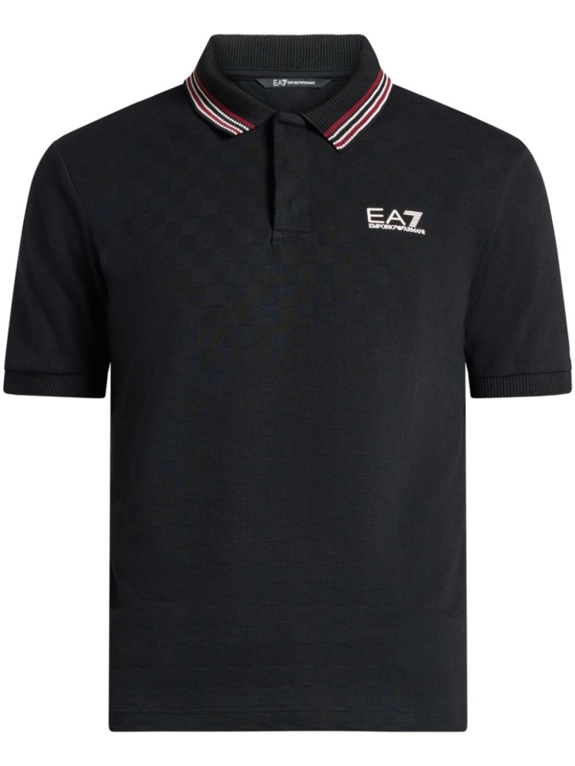 

Рубашка-поло с логотипом Ea7 Emporio Armani, черный